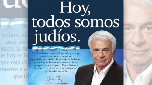 Afiche de José Manuel de la Sota, Gobernador de Córdoba