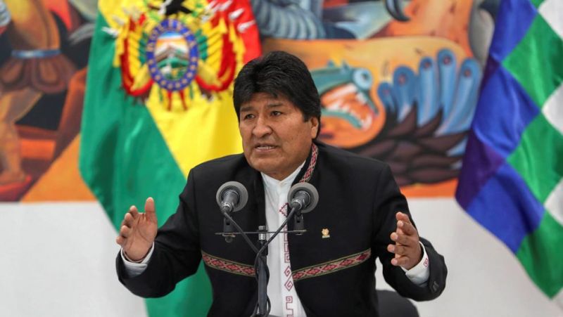 Evo Morales denunció un golpe de estado