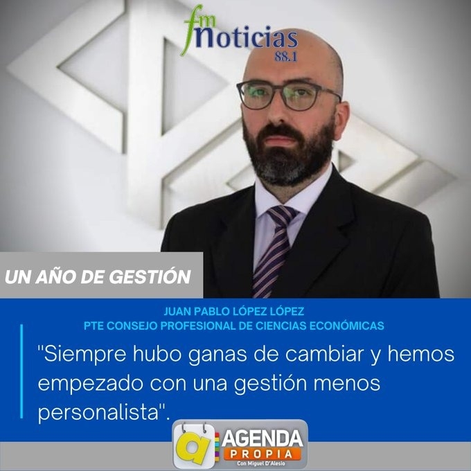 Consejo Profesional de Ciencias Económicas: López López dijo que su gestión es menos personalista