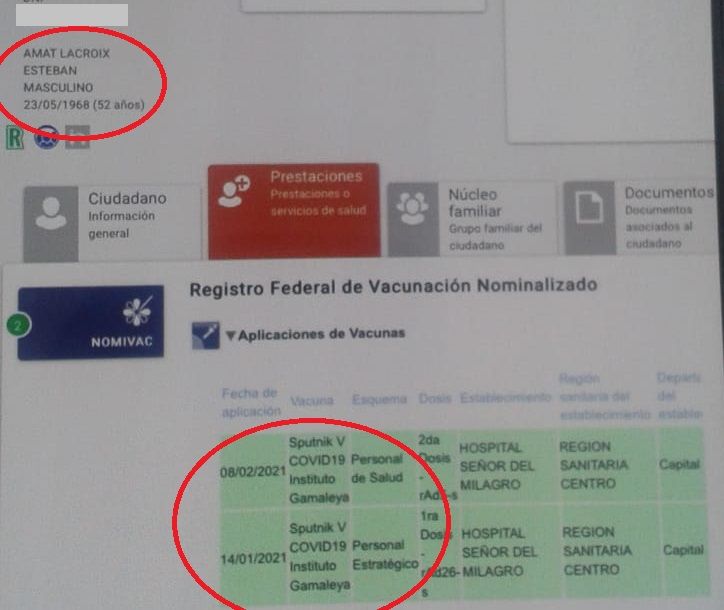 Vacunaciones VIP: Las explicaciones de Amat