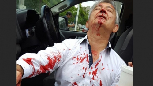 El hijo del Diputado Ramos agredió a Martín Grande