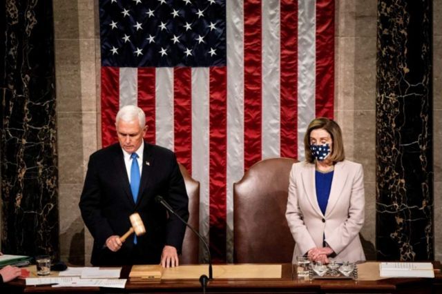 El Congreso certificó finalmente la victoria electoral de Biden