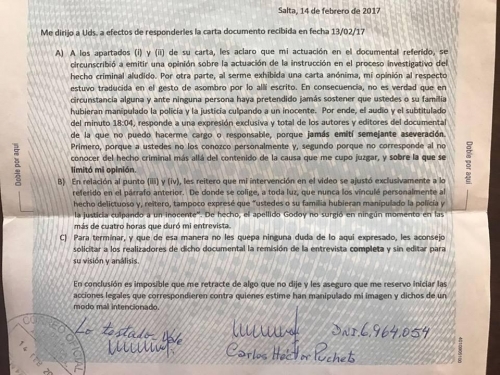 Pucheta: "Han manipulado mi imagen”
