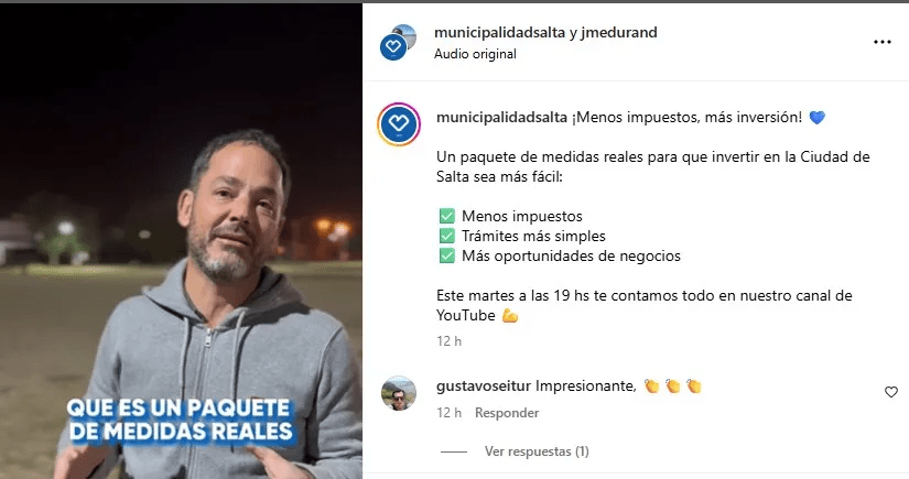 “Menos impuestos, más inversión”