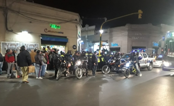 Manteros reprimidos