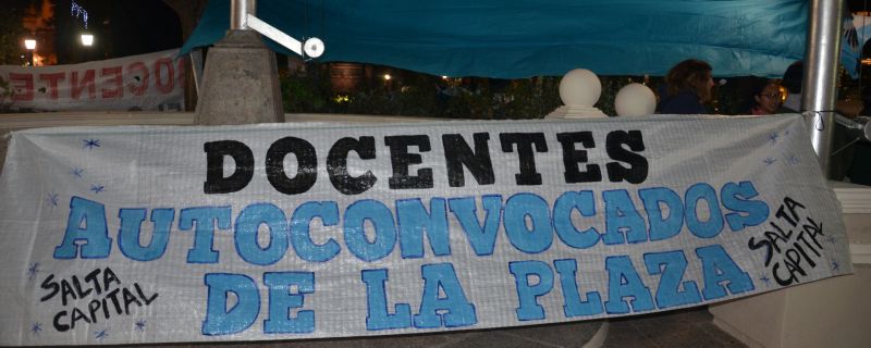 Docentes autoconvocados de paro. Sáenz les pidió que “sean solidarios”