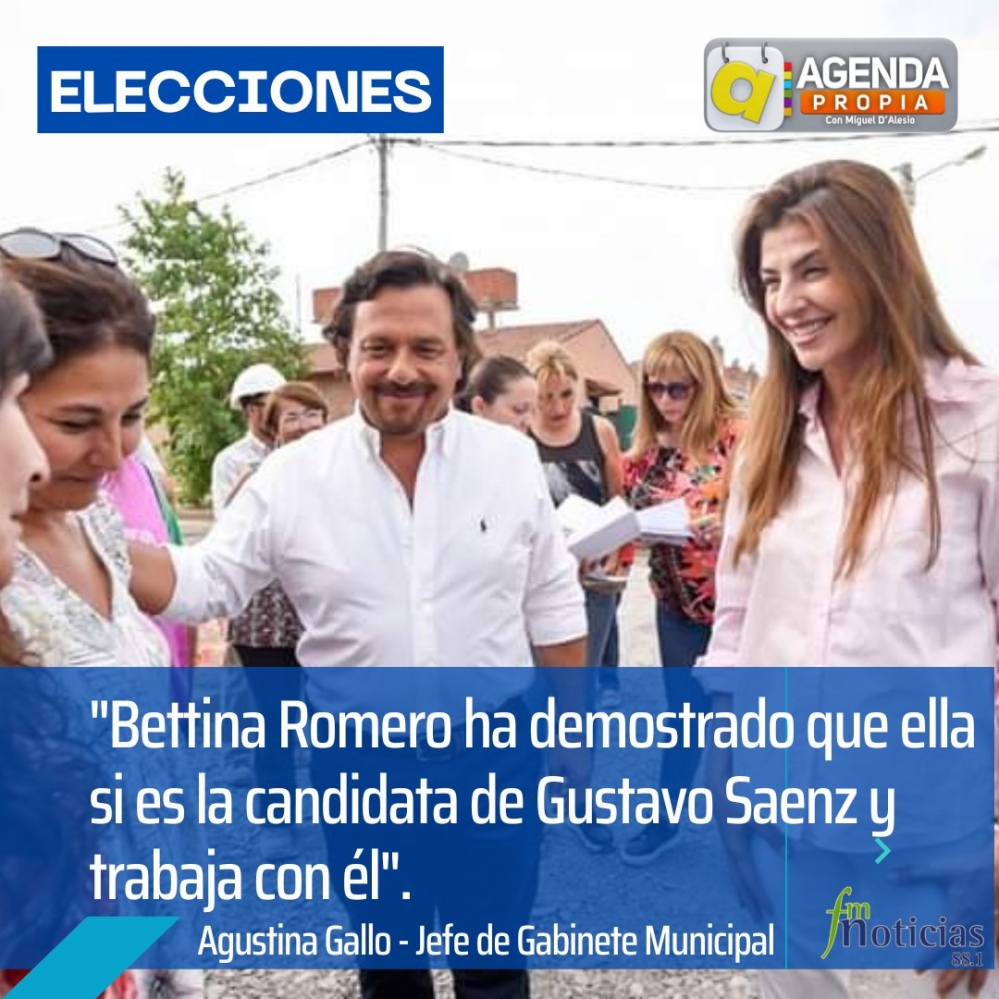 “En las elecciones intermedias Bettina ha demostrado que si era la candidata de Gustavo y que venía trabajando con él”