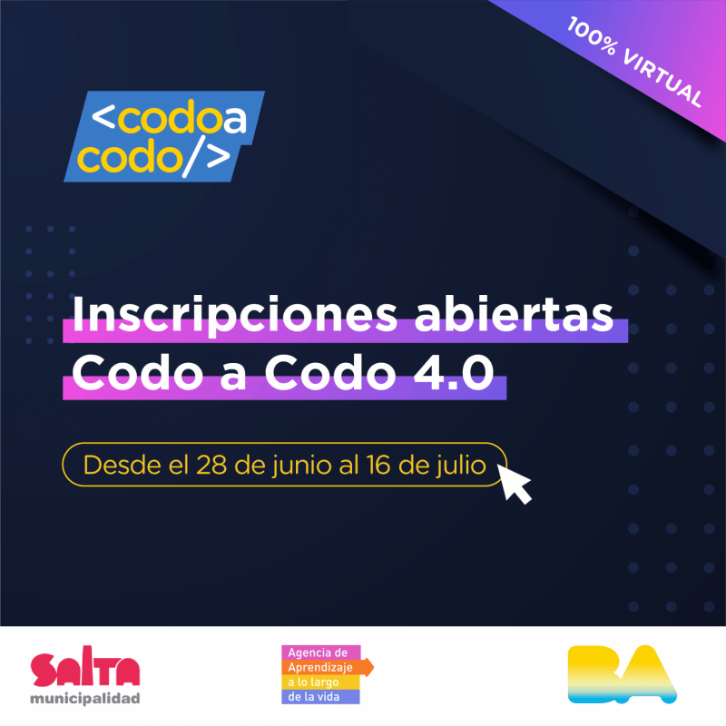 Invitan a inscribirse para la capacitación gratuita de formación de programadores