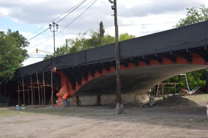 Las obras de refacción del puente Vélez Sarsfield superan el 70% de avance