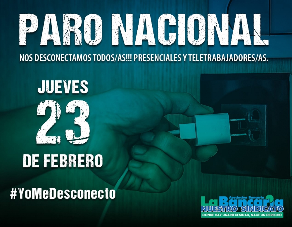 La Asociación Bancaria realizará mañana un paro nacional de 24 horas