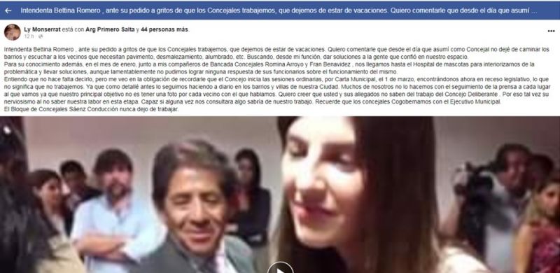 Pontussi, Monserrat y Correa salieron a cuestionar a la Intendenta