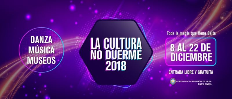 La Cultura no duerme se realizará del 8 al 22 de diciembre