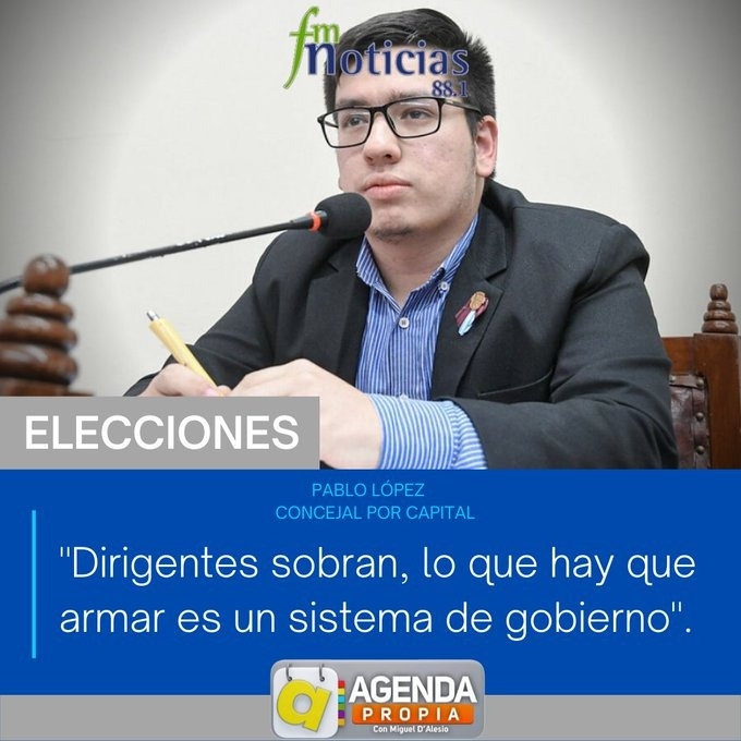 “Dirigentes sobran, lo que hay que armar es un sistema de gobierno”