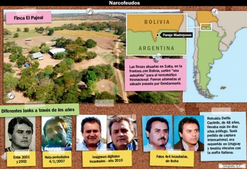 Delfín Castedo el "terrateniente narco’ tenía dos fincas de 28 mil hectáreas por donde ingresaba cocaína