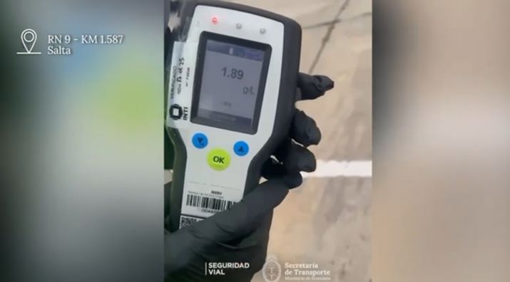 Dos conductores en Santa Fe y Salta registraron las alcoholemias más altas del fin de semana largo
