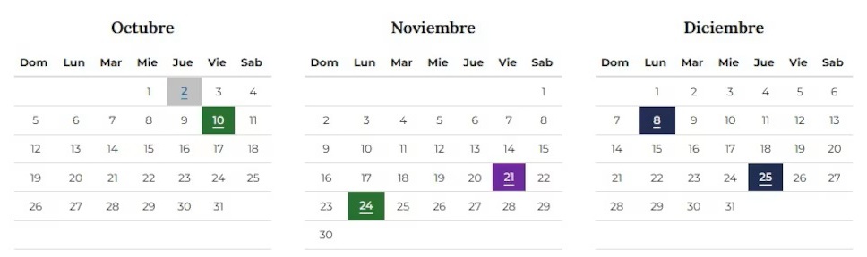 Nuevo fin de semana largo: habrá que esperar a noviembre