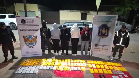 La Policía de Salta incautó más de 89 kilos de cocaína en Colonia Santa Rosa