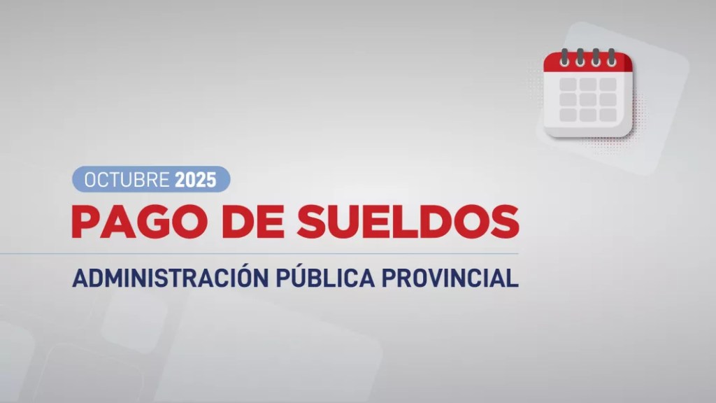 El 1 de noviembre comienza el pago a la Administración Pública