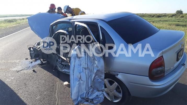 Dos autos protagonizaron un violento accidente sobre Ruta 34