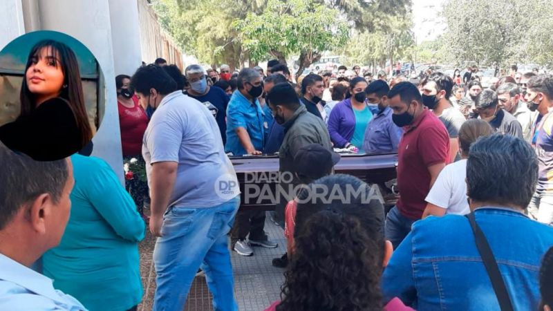 Conmovedora despedida a Nahiara Gorosito en el cementerio La Misericordia