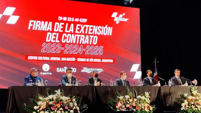Zamora anunció la renovación del MotoGP en Termas de Río Hondo hasta 2025