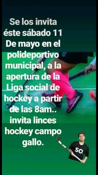 Gran Apertura de la Liga Social de Hockey en Campo Gallo.