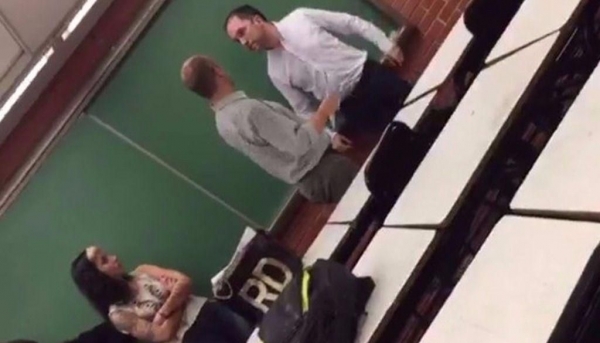 VIDEO: Un profesor universitario insultó e invitó a pelear a un alumno