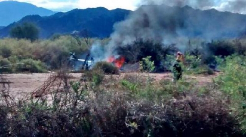 Primicia confirmada: Uno de los helicópteros accidentados en La Rioja es de Santiago