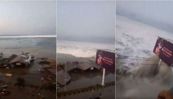 Impactantes imágenes del terremoto seguido de un tsunami que sacudió a Indonesia