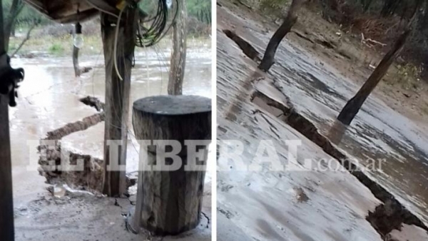 Vilelas: alerta por las enormes grietas en el suelo tras el temporal