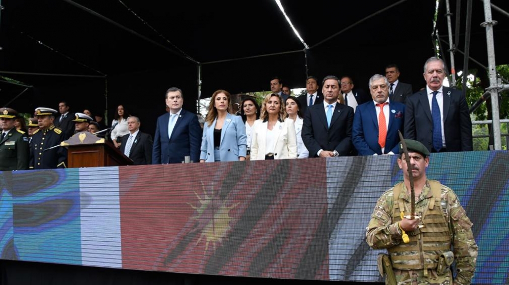 Zamora presidió el acto por un nuevo aniversario de la Revolución de Mayo