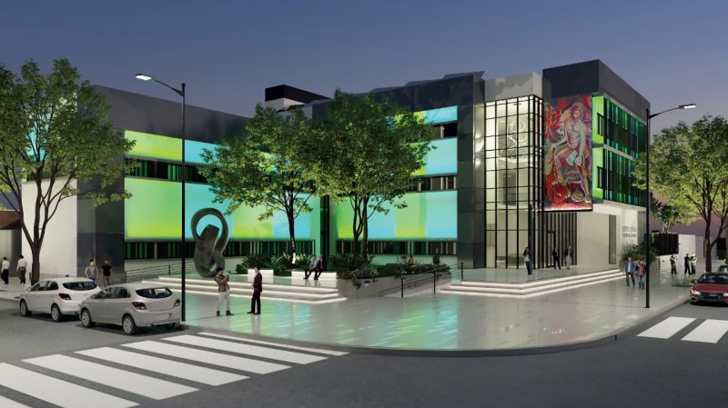 Comenzaron las obras del nuevo Centro Judicial de Monte Quemado.
