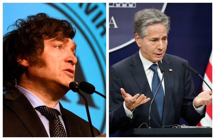 Blinken se reunió con Milei en Casa Rosada y dijo: "Hay intención de fortalecer nuestra relación con la Argentina"