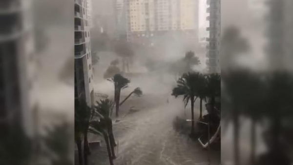 Miami bajo el agua por el paso del huracán Irma y ya son tres las víctimas en Florida