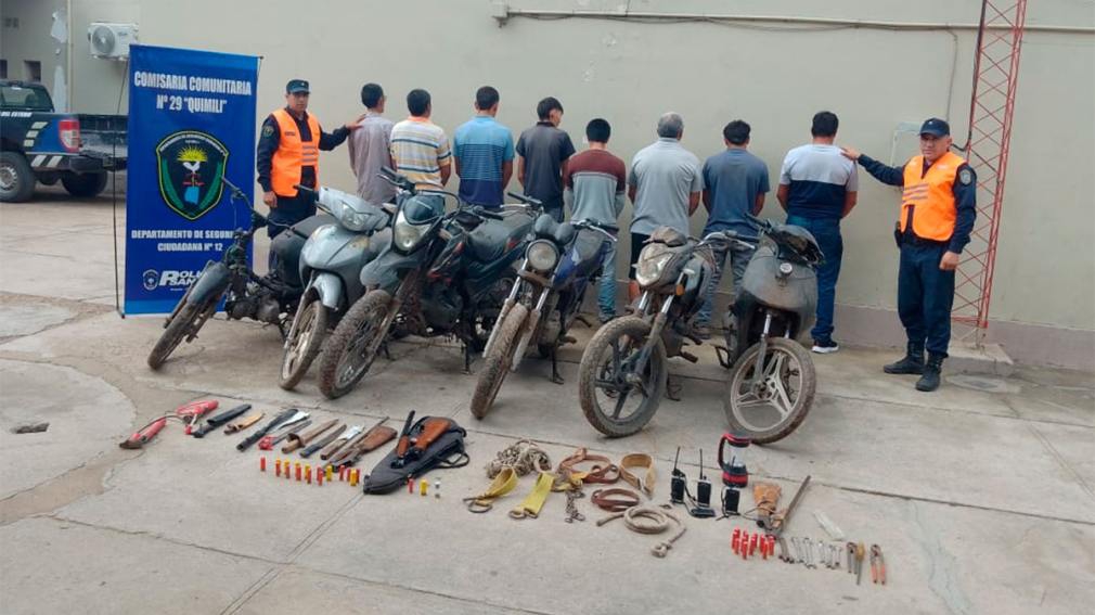 Detienen a nueve chaqueños por abigeato en el departamento Moreno
