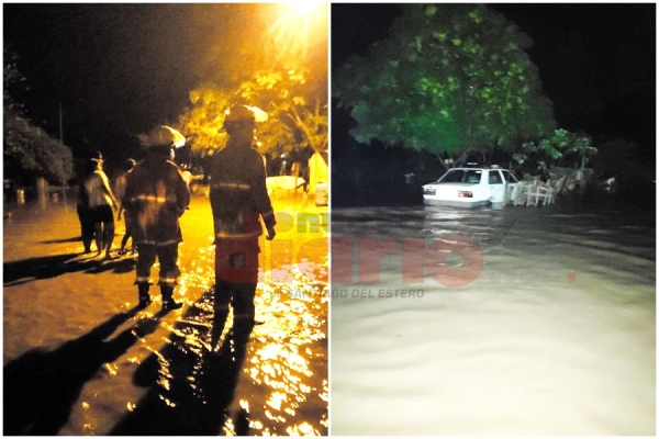 Quimilí amaneció inundada: en tres horas cayeron más de 140 mm de agua
