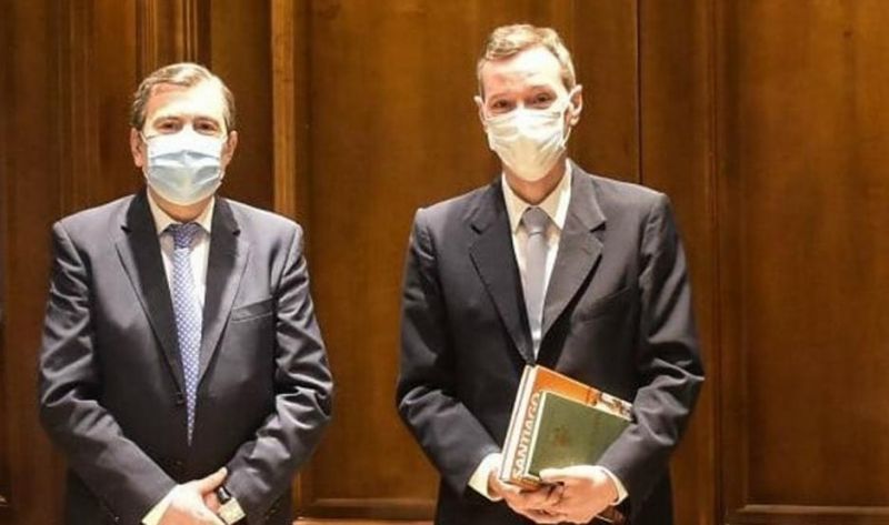 El gobernador recibió al presidente de la Comisión Legislativa del Colegio de Escribanos de CABA
