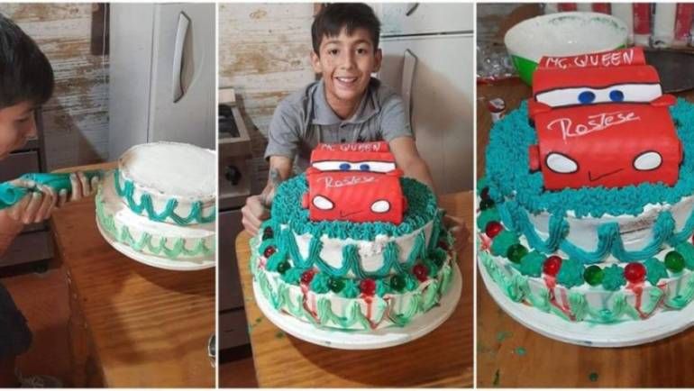 Quién es Joaquín Nahuel, el nene que la rompe en redes con su sueño de ser pastelero