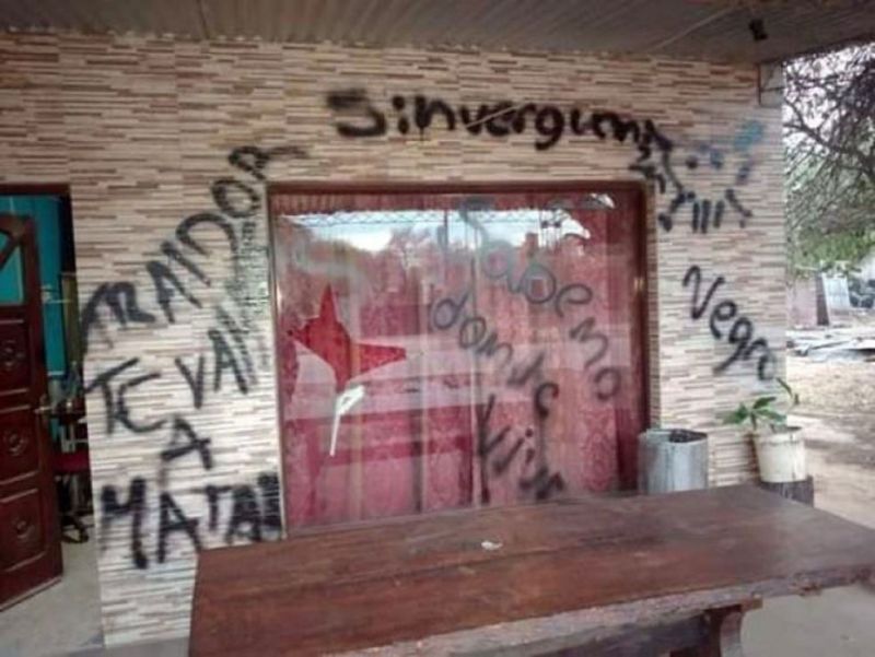 Amenazaron con pintadas al presidente de Concejo de Pampa del Infierno