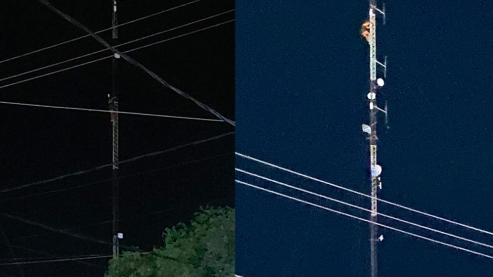 Villa Atamisqui: una mujer se subió a la antena de una radio y amenazó con tirarse al vacío