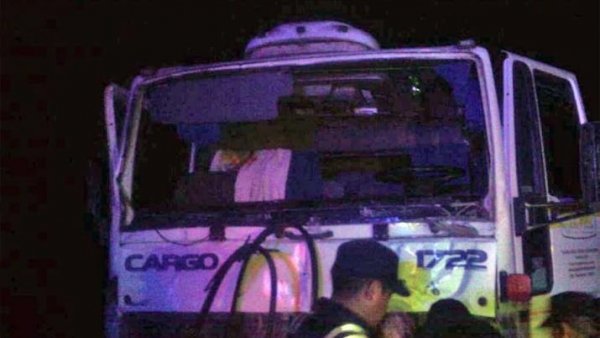 Camión embistió un animal vacuno que se encontraba sobre Ruta 34.
