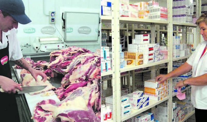 Suben precios de cortes de carne vacuna entre 5 y 7% y el ajuste empezó a llegar a medicamentos
