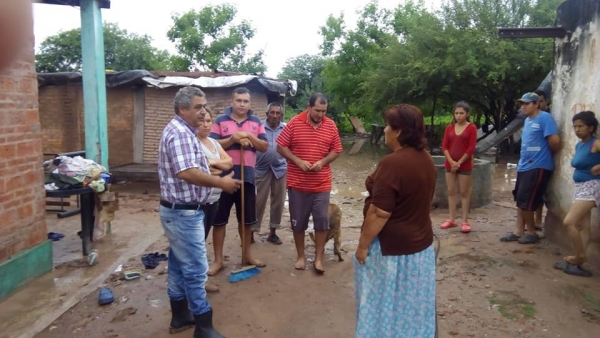 Intenso trabajo del municipio de Campo Gallo tras la caída de 120 milímetros de lluvia