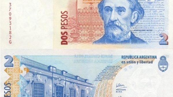 El billete de 2 pesos saldrá de circulación y será reemplazado