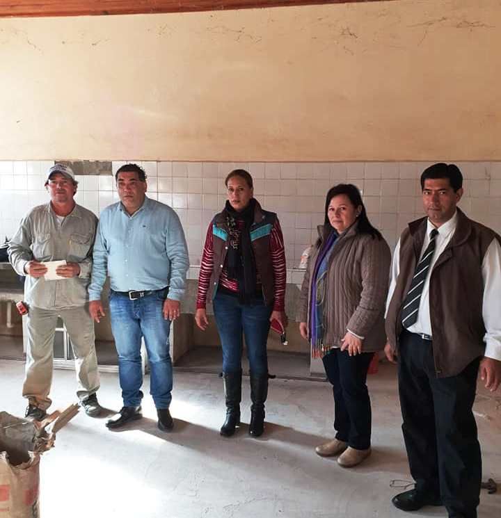 Autoridades comunales pampeñas visitaron la Escuela 1009