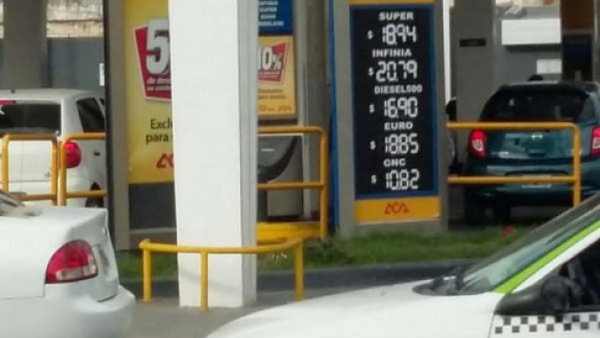ENTRE ESTA NOCHE Y MAÑANA Aumentan todos los combustibles un 8 por ciento