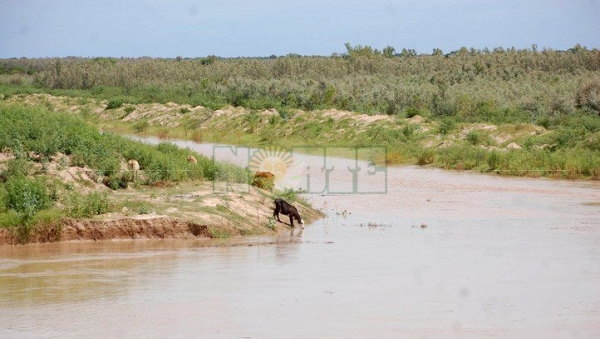 El Bermejo, poco a poco, le va ganando tierras a Puerto Lavalle