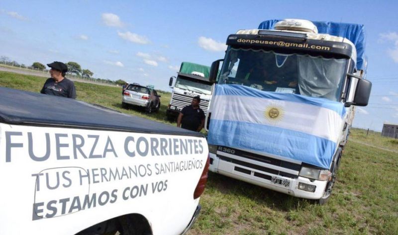 "Fuerza Corrientes": la valiosa donación que hizo Santiago del Estero a productores