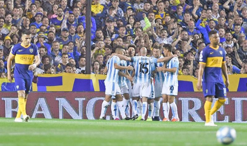 Racing se quedó con el invicto del líder Boca Juniors que mostró muy poco