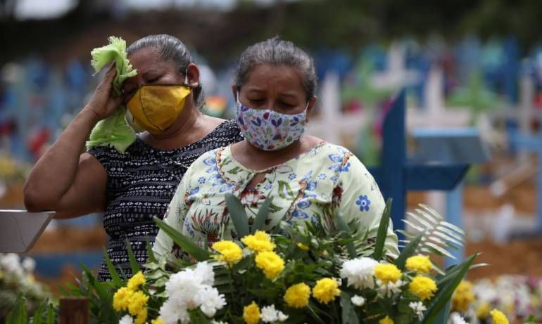 Brasil registra la mayor cifra de muertes por coronavirus en más de un mes